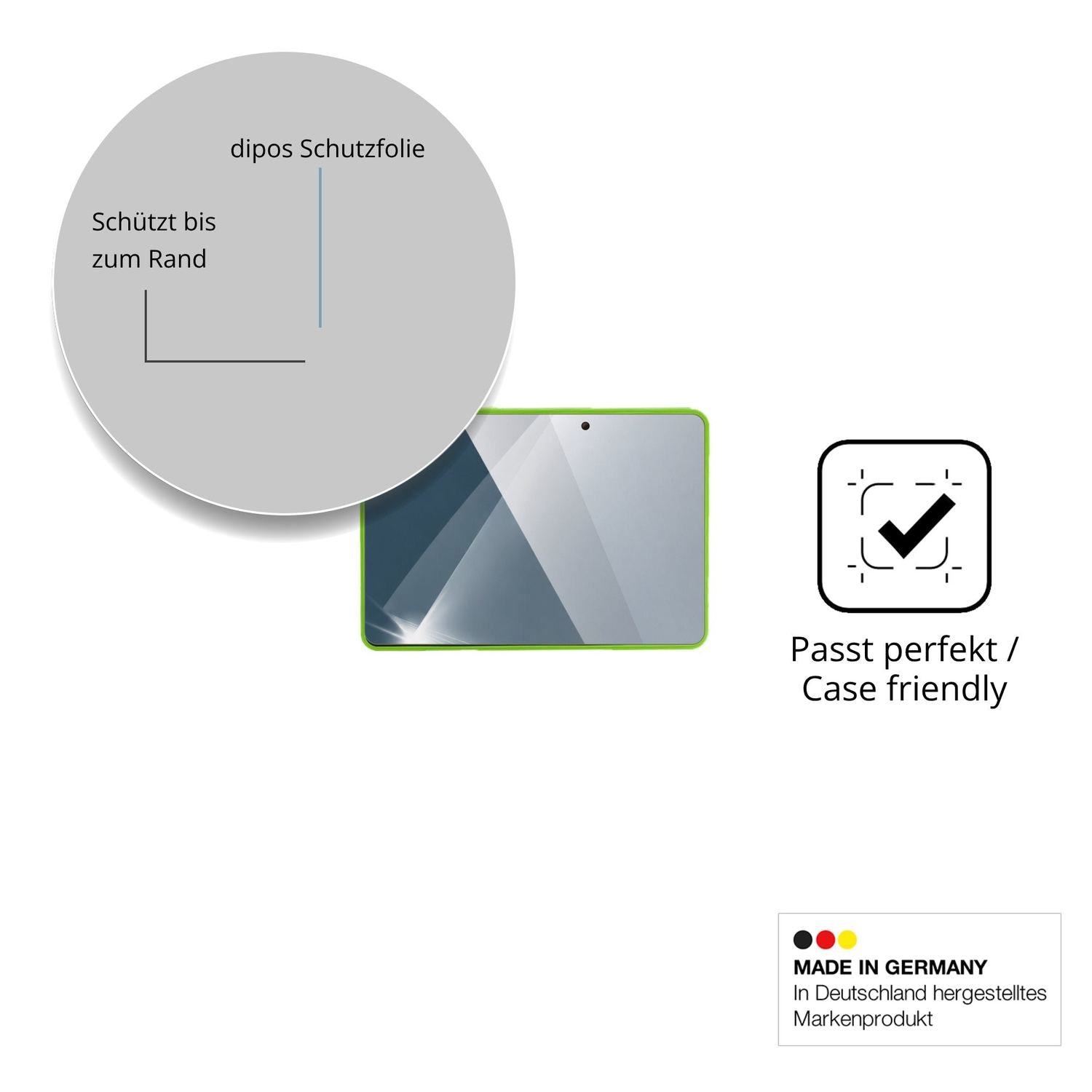 Besonders flexibler Displayschutz mit Anti-Shock-Schicht im Materialmix