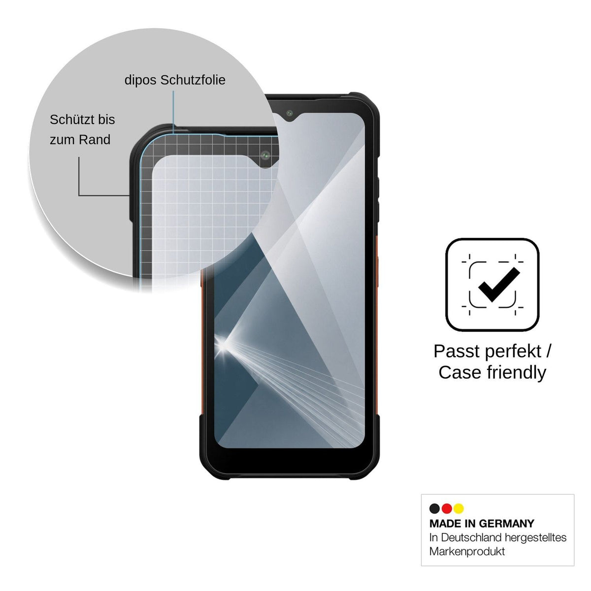 2x Screen Protector for Hammer Construction 3 Thermal 5G Flexible Glass 9H dipos