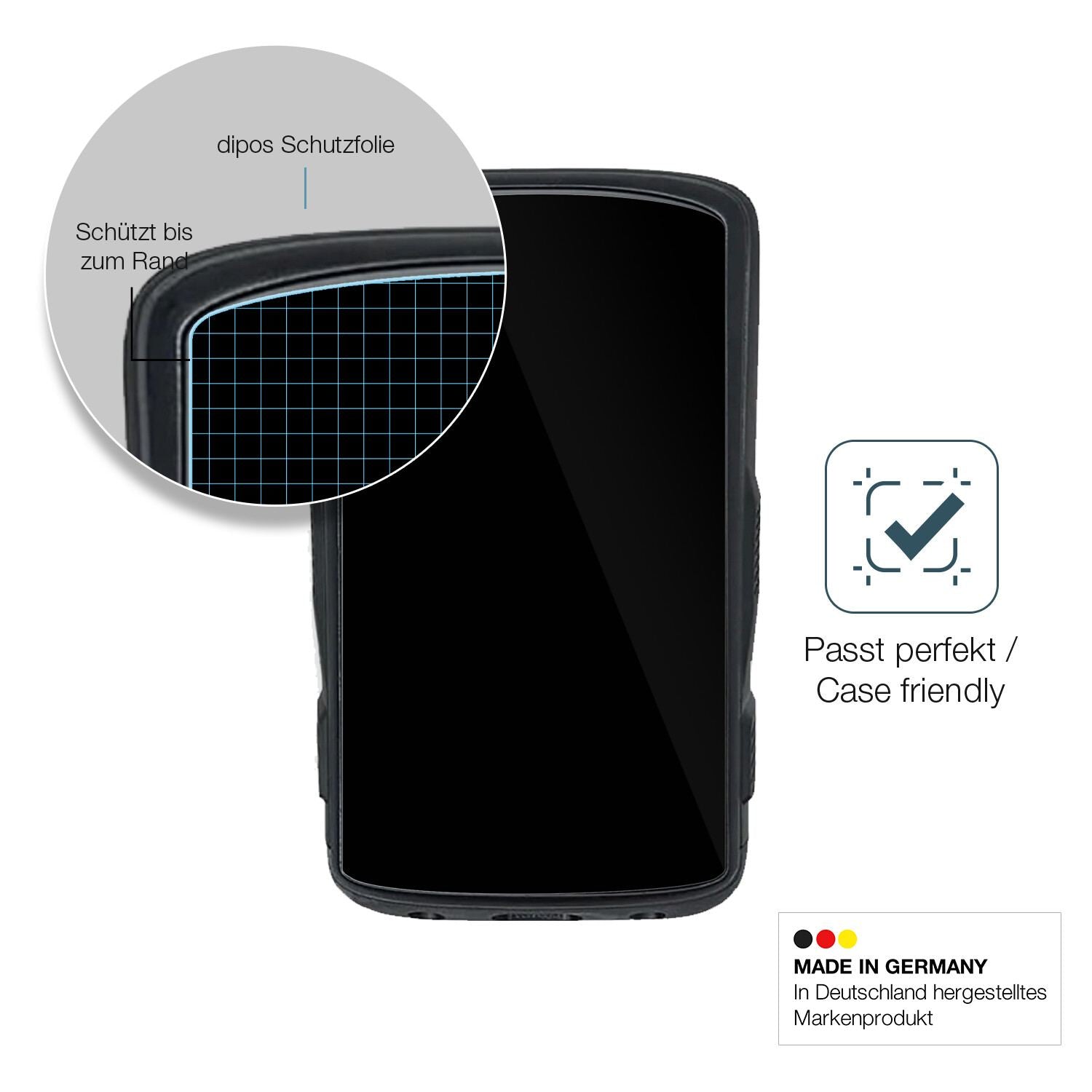 Besonders flexibler Displayschutz mit Anti-Shock-Schicht im Materialmix