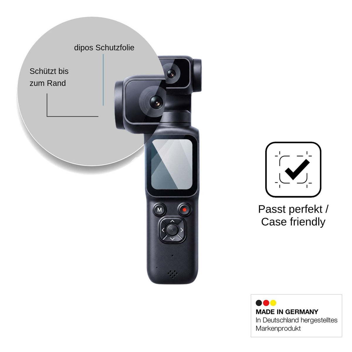 2x Screen Protector for heygocam Pgc-001 Flexible Glass 9H dipos