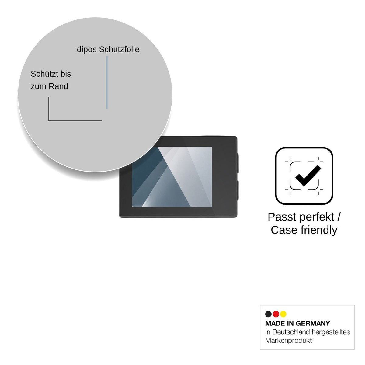 2x Screen Protector for Hiicam sp10 Flexible Glass 9H dipos