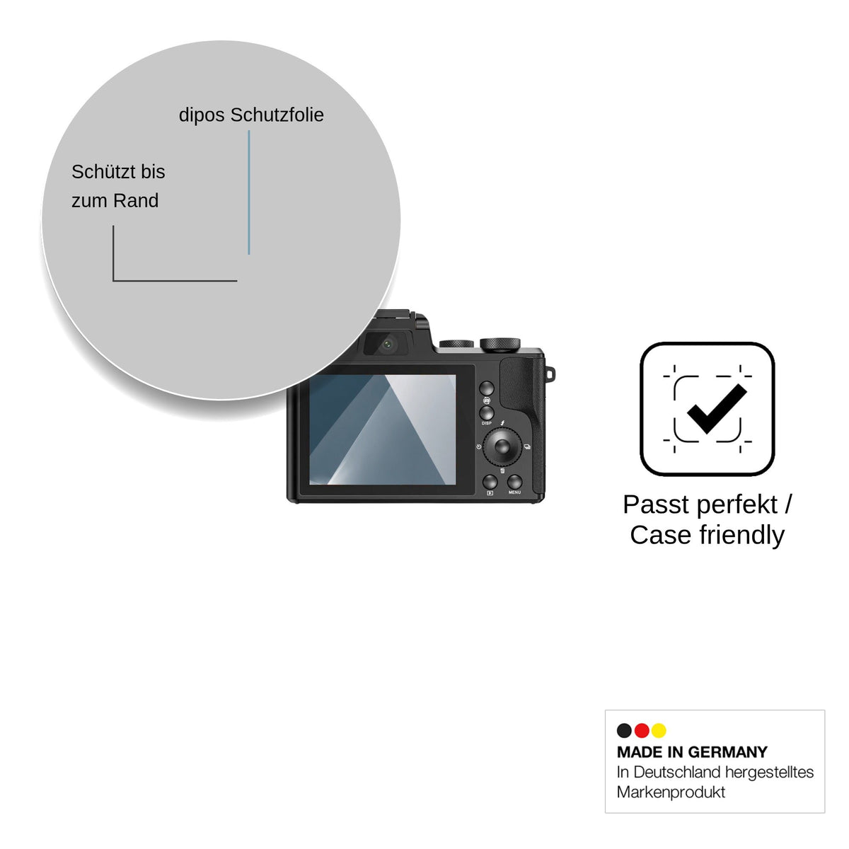 2x Screen Protector for HKOORLAMULS DC226 Flexible Glass 9H dipos