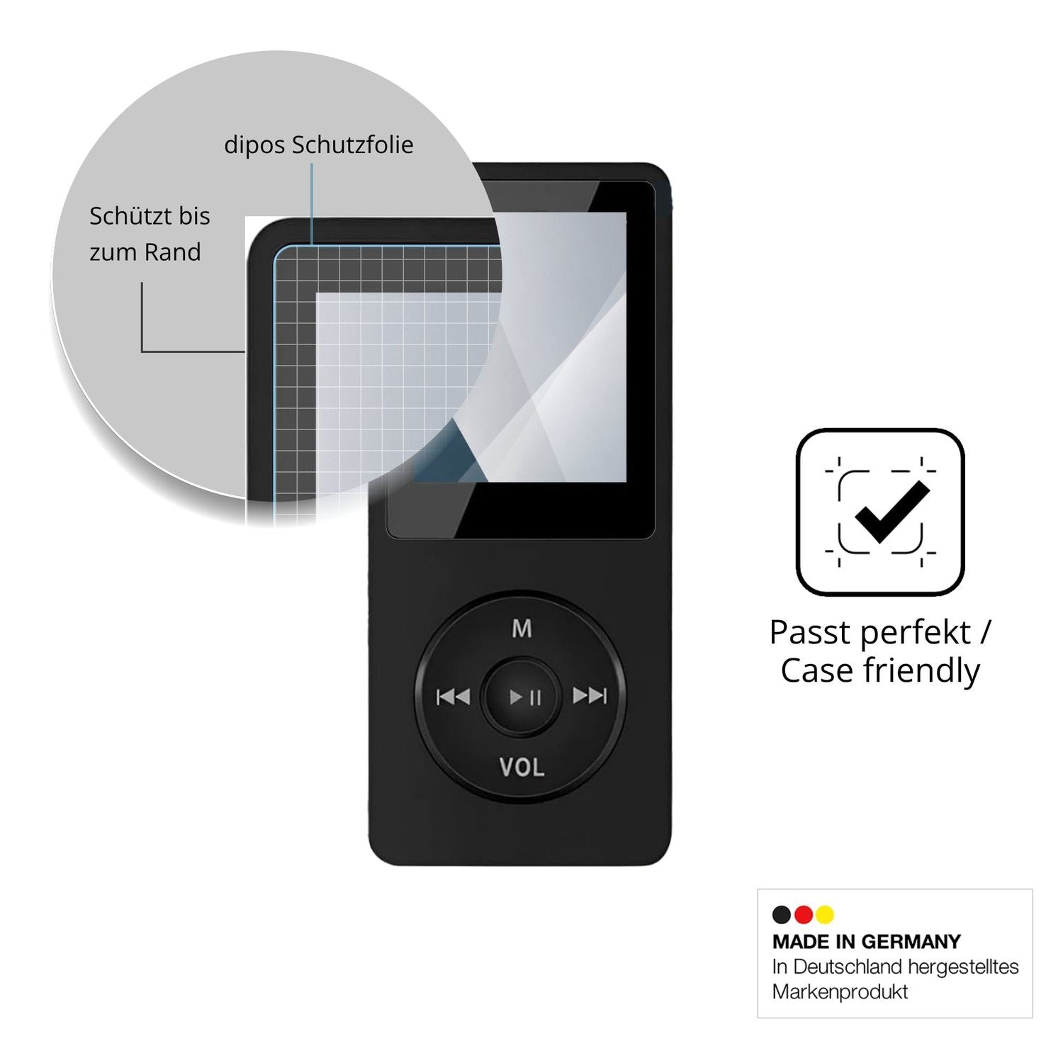 Besonders flexibler Displayschutz mit Anti-Shock-Schicht im Materialmix