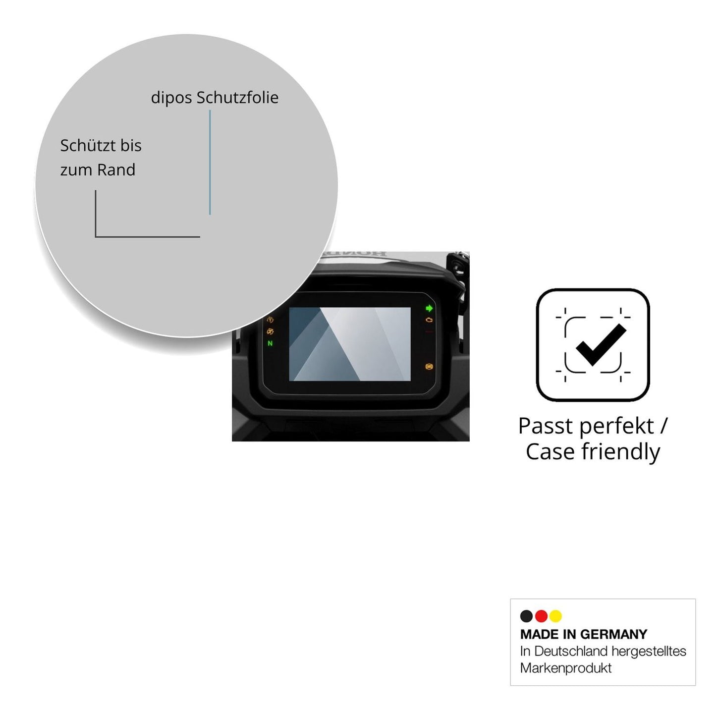 Besonders flexibler Displayschutz mit Anti-Shock-Schicht im Materialmix