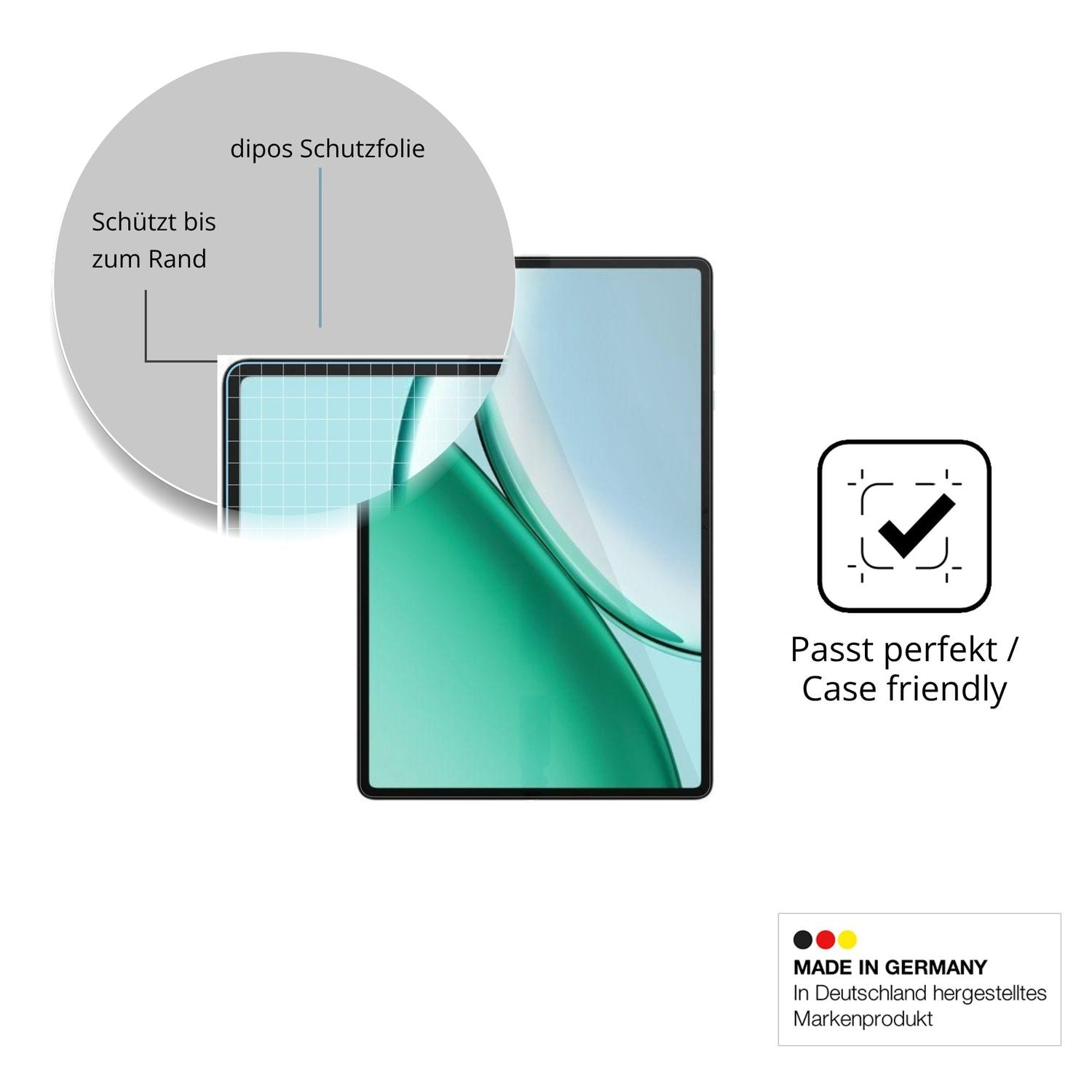 Besonders flexibler Displayschutz mit Anti-Shock-Schicht im Materialmix