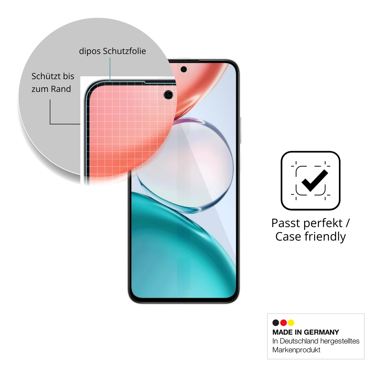 Besonders flexibler Displayschutz mit Anti-Shock-Schicht im Materialmix