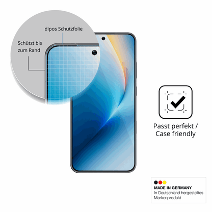 Besonders flexibler Displayschutz mit Anti-Shock-Schicht im Materialmix