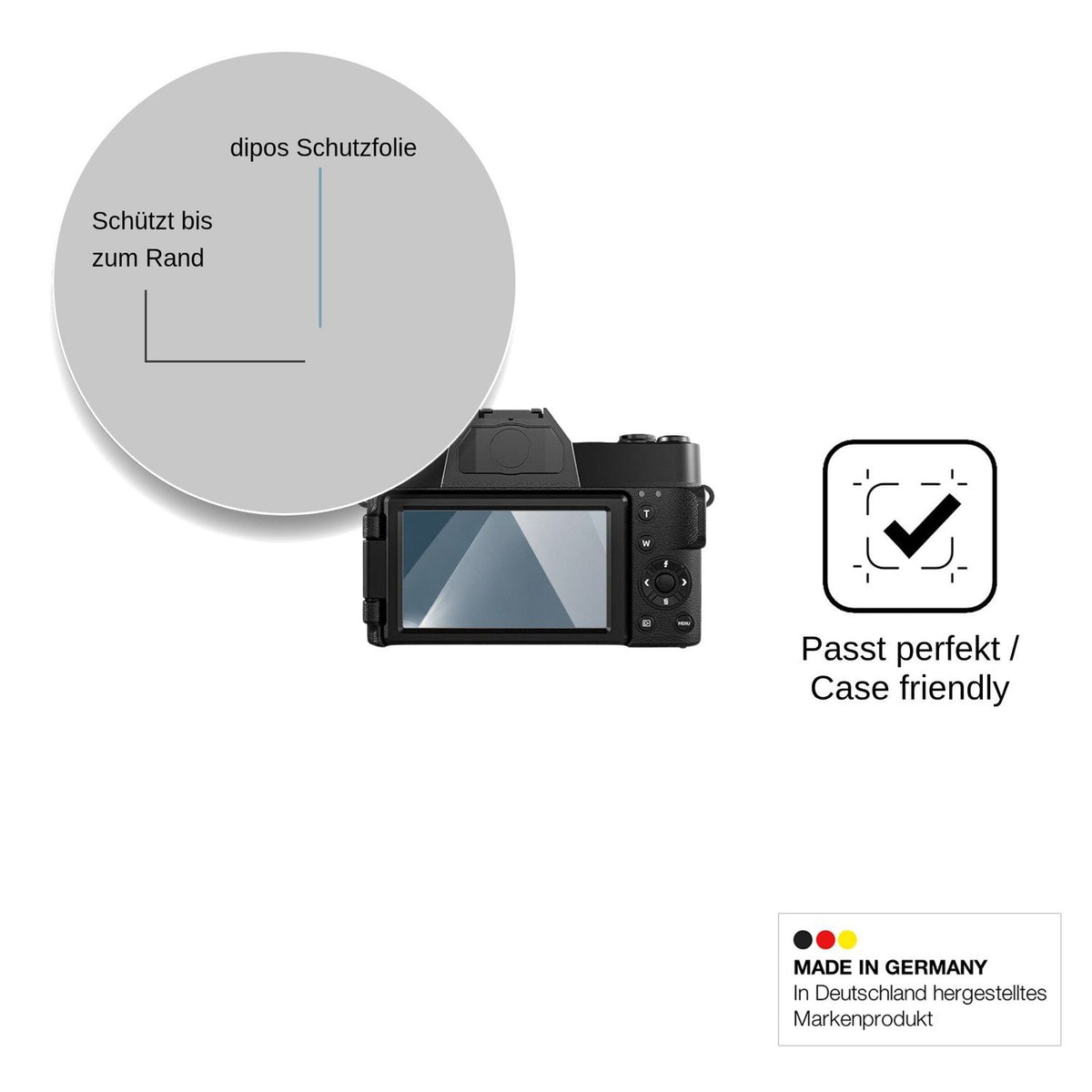 2x Screen Protector for HOOPWNE DC075 Flexible Glass 9H dipos