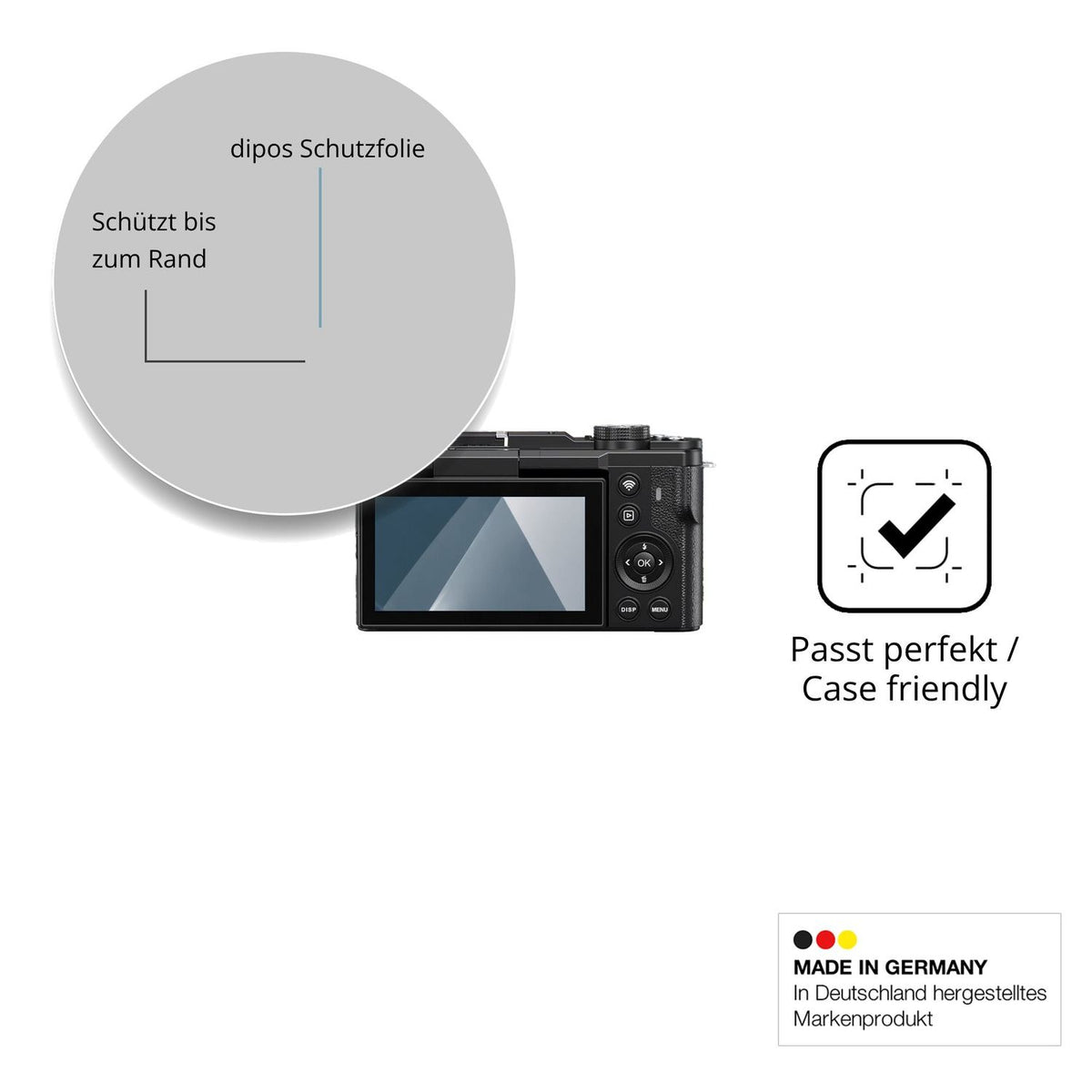 Besonders flexibler Displayschutz mit Anti-Shock-Schicht im Materialmix