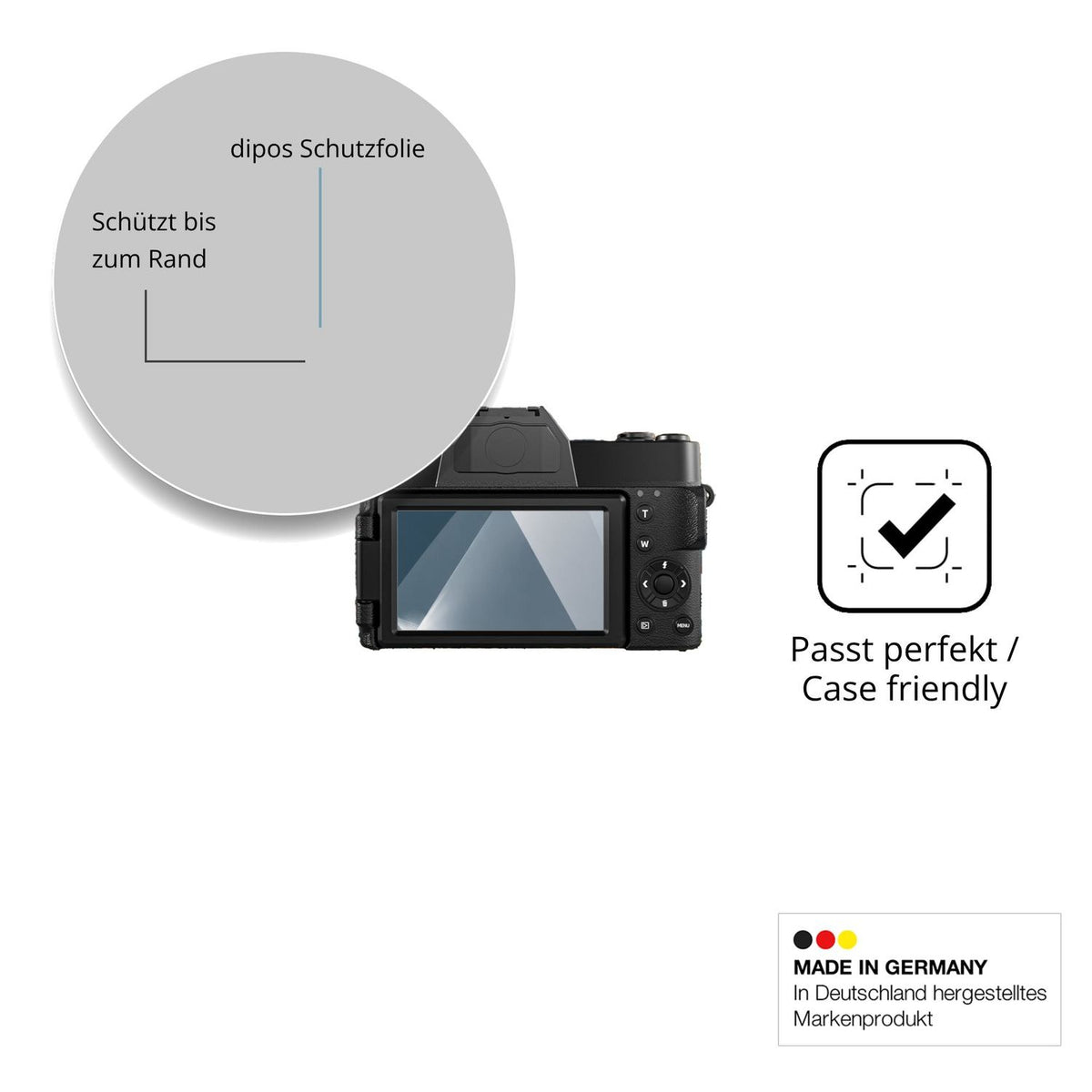Besonders flexibler Displayschutz mit Anti-Shock-Schicht im Materialmix