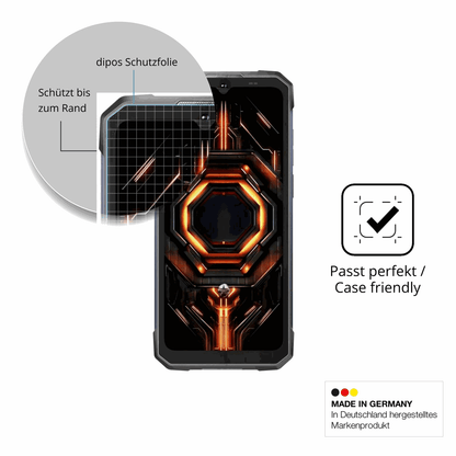 Besonders flexibler Displayschutz mit Anti-Shock-Schicht im Materialmix