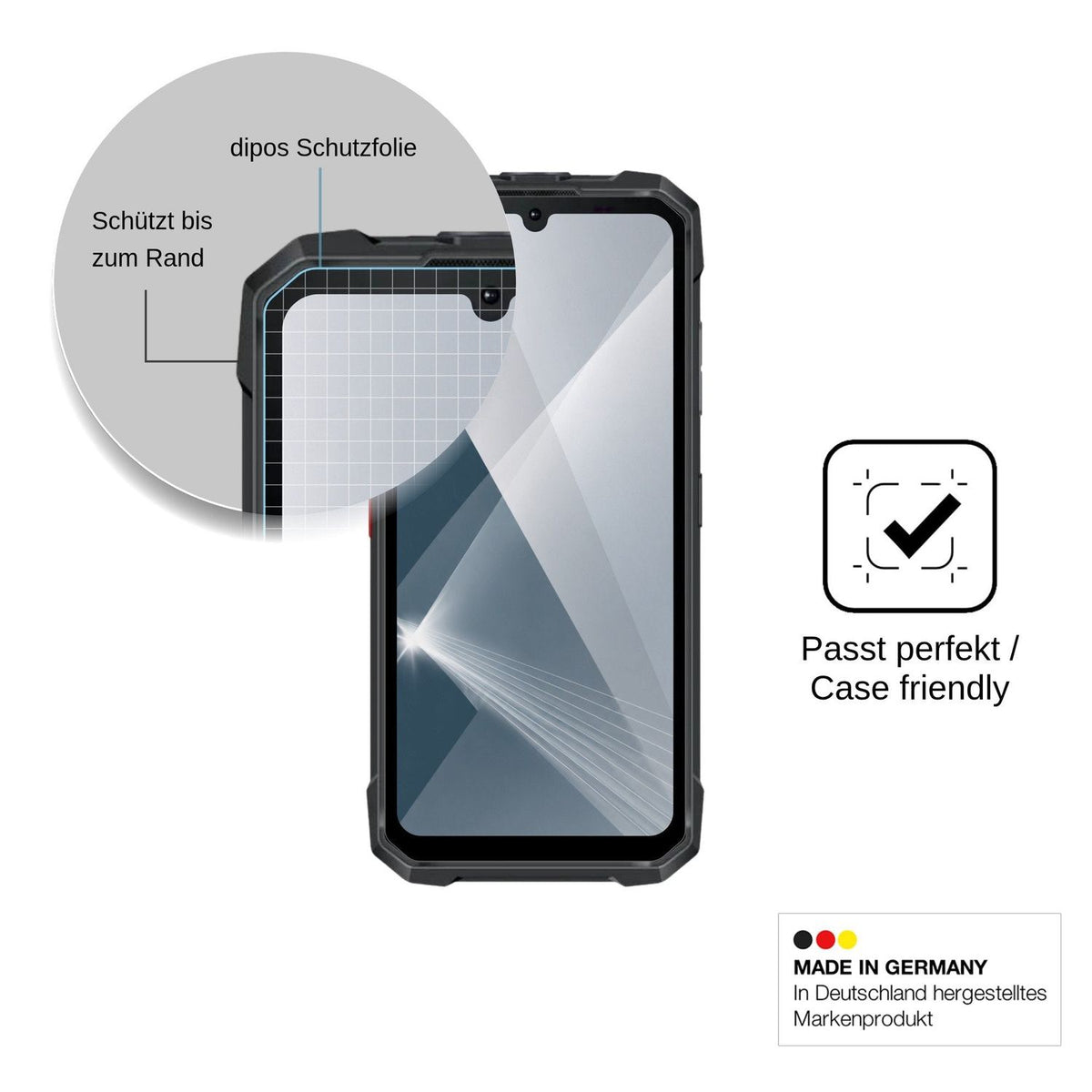 2x Screen Protector for Hotwav Hyper 8E Flexible Glass 9H dipos