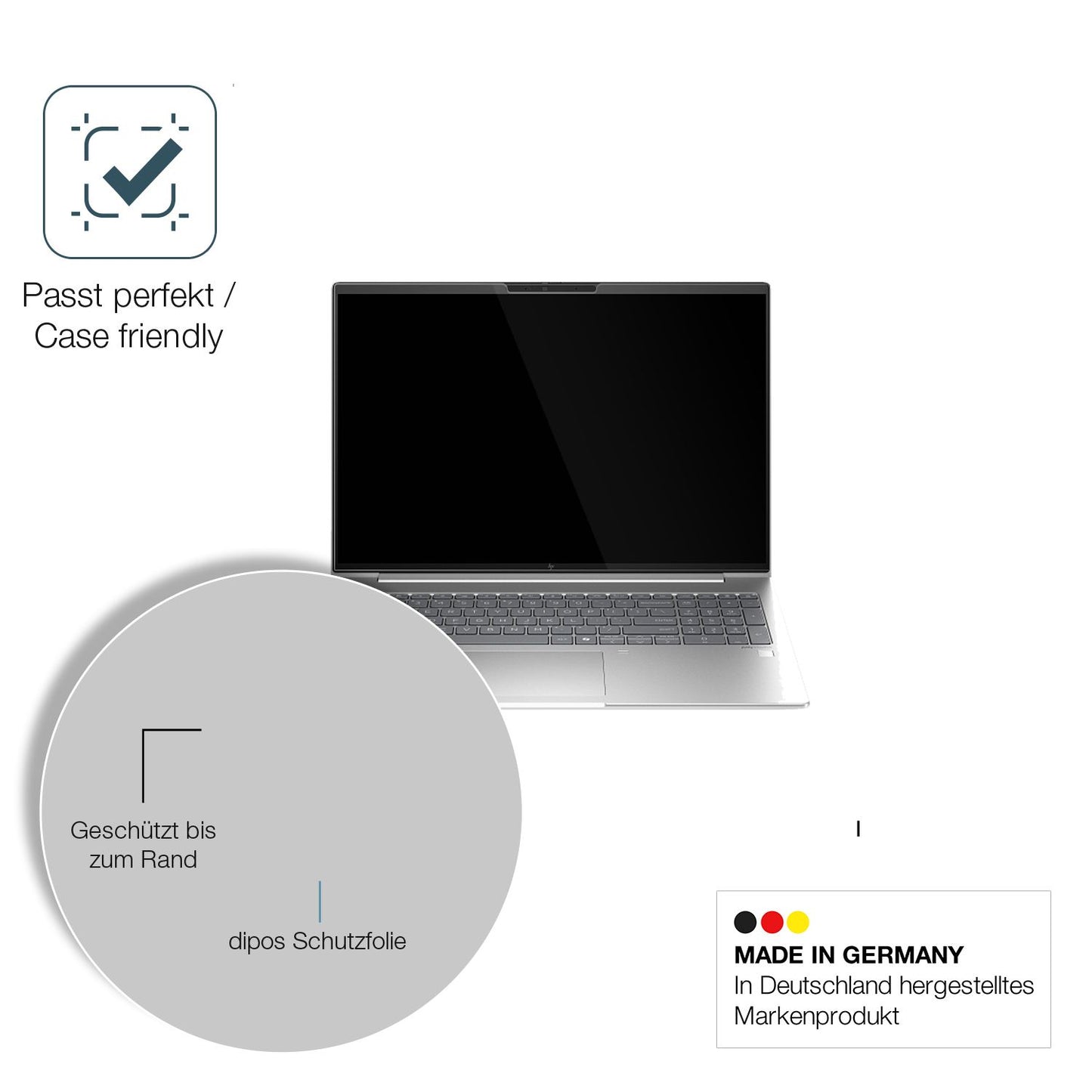 Besonders flexibler Displayschutz mit Anti-Shock-Schicht im Materialmix