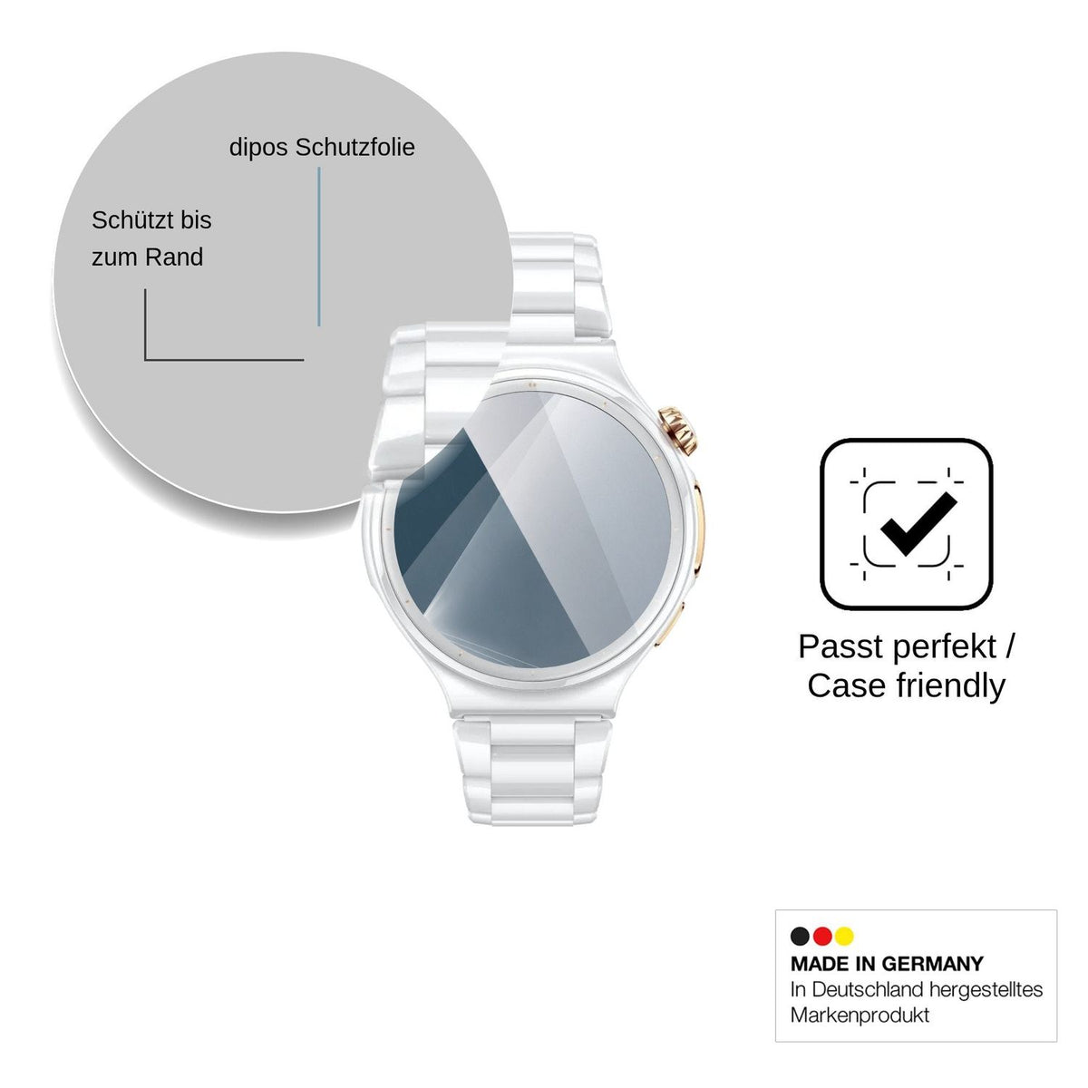 2x Screen Protector for Huawei Watch 6 Pro Flexible Glass 9H dipos