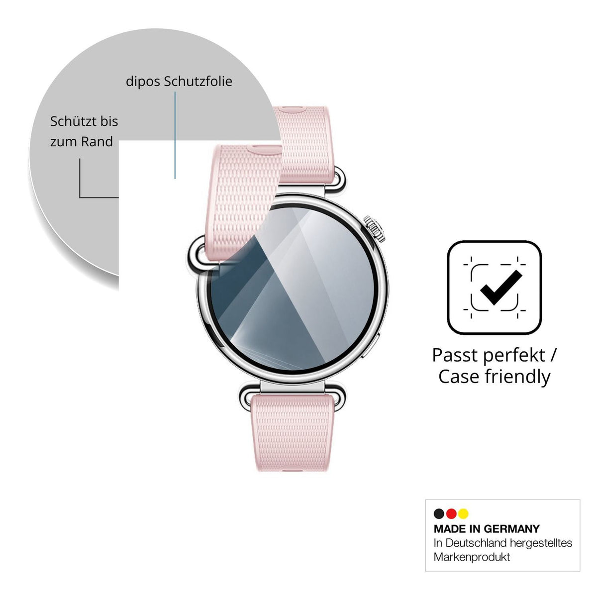 Besonders flexibler Displayschutz mit Anti-Shock-Schicht im Materialmix