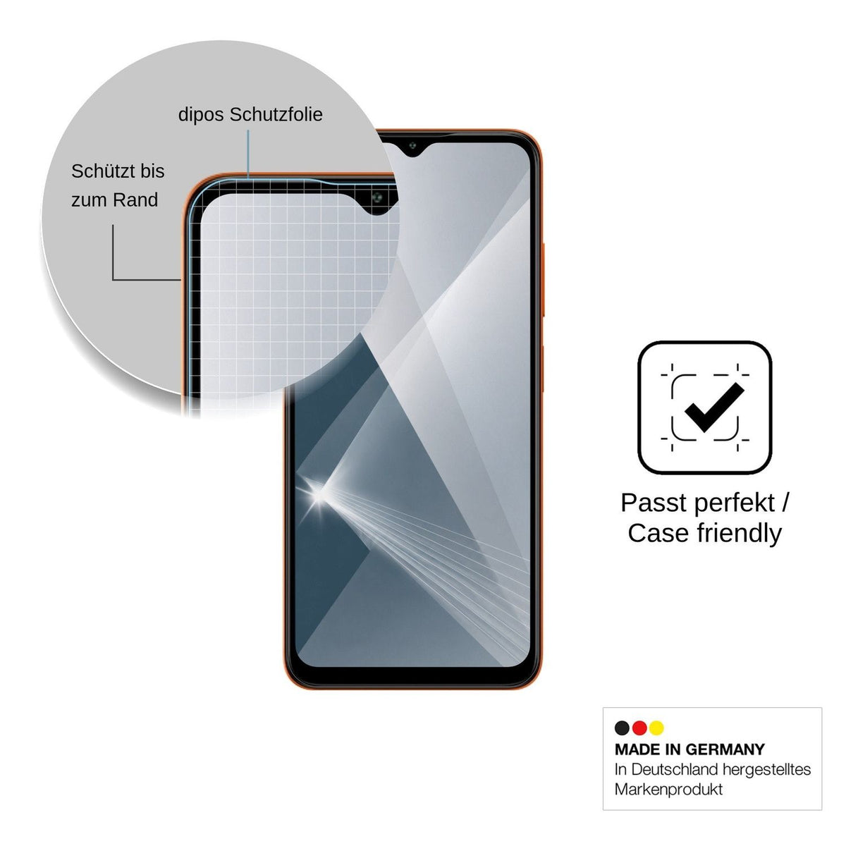2x Screen Protector for Itel A300C Flexible Glass 9H dipos