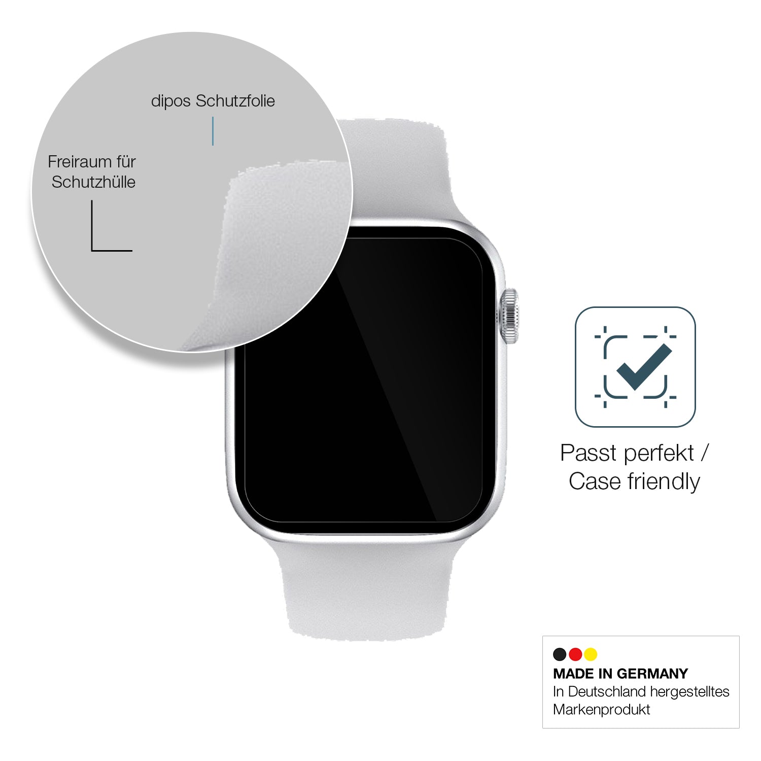 Besonders flexibler Displayschutz mit Anti-Shock-Schicht im Materialmix