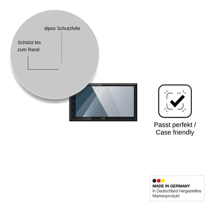 2x Screen Protector for JVC KW-M593BT Flexible Glass 9H dipos