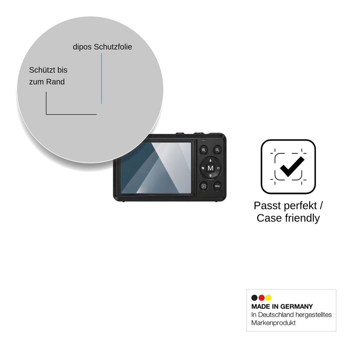 2x Screen Protector for KeyFlash 07802 Flexible Glass 9H dipos