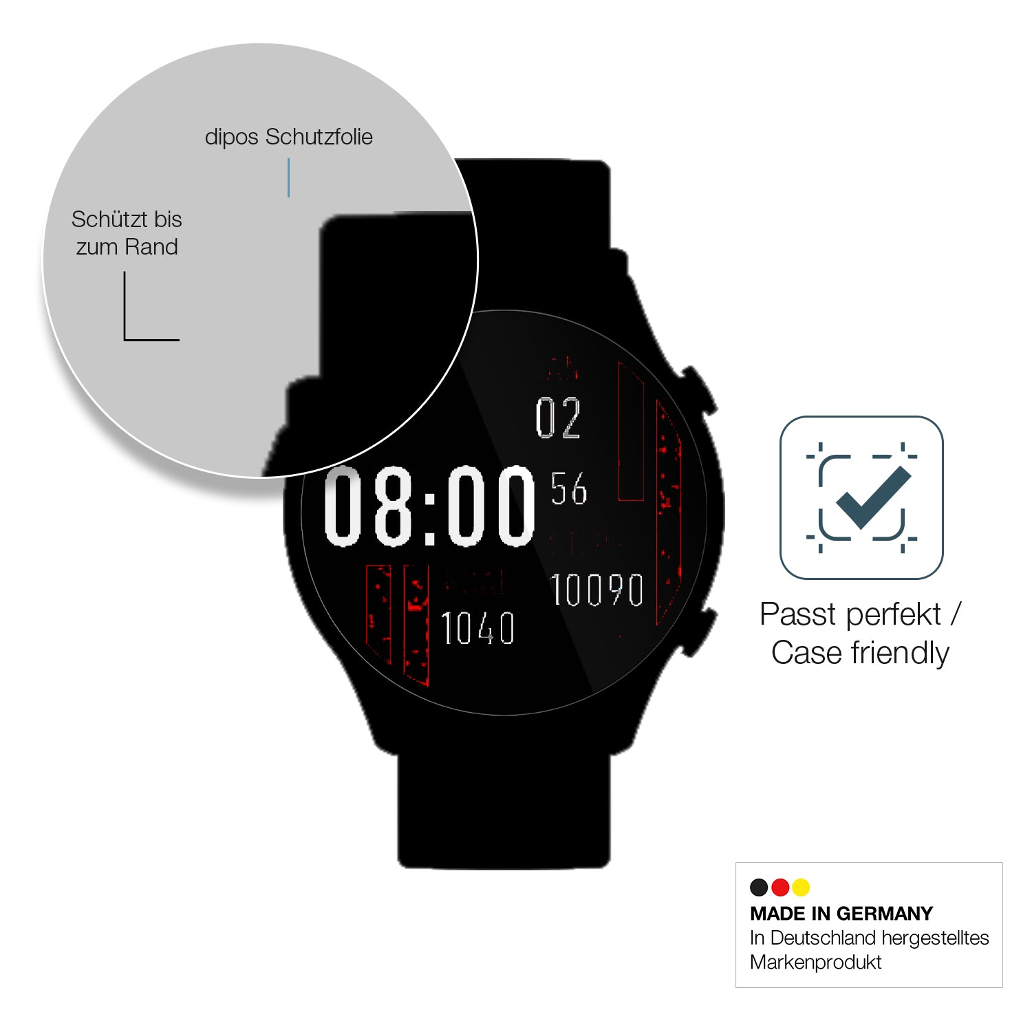 Besonders flexibler Displayschutz mit Anti-Shock-Schicht im Materialmix