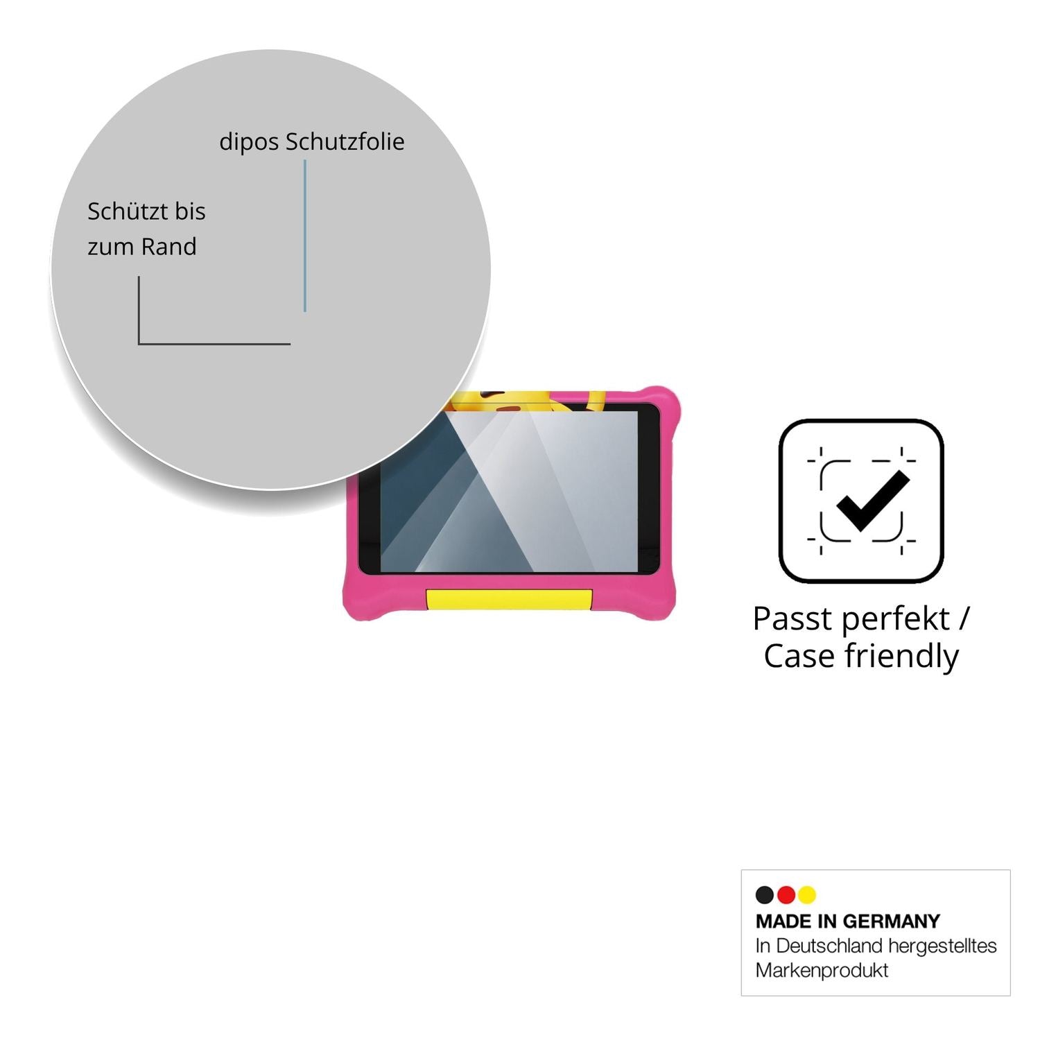 Besonders flexibler Displayschutz mit Anti-Shock-Schicht im Materialmix