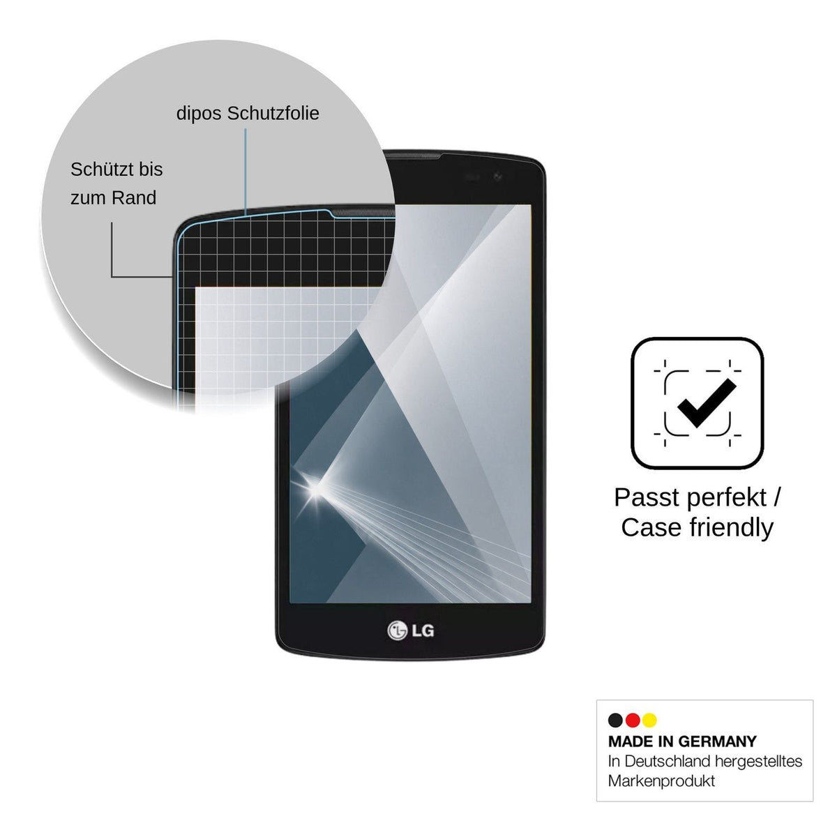 2x Screen Protector for LG Prime Plus H522F Flexible Glass 9H dipos