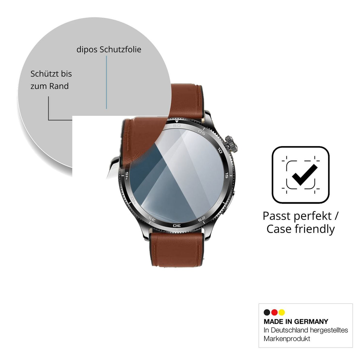 Besonders flexibler Displayschutz mit Anti-Shock-Schicht im Materialmix