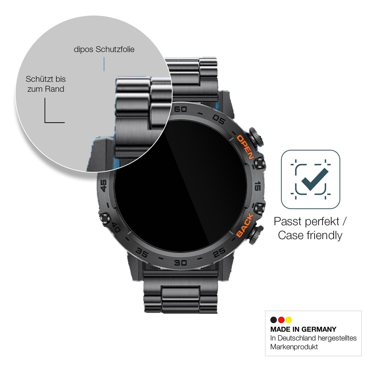 Besonders flexibler Displayschutz mit Anti-Shock-Schicht im Materialmix