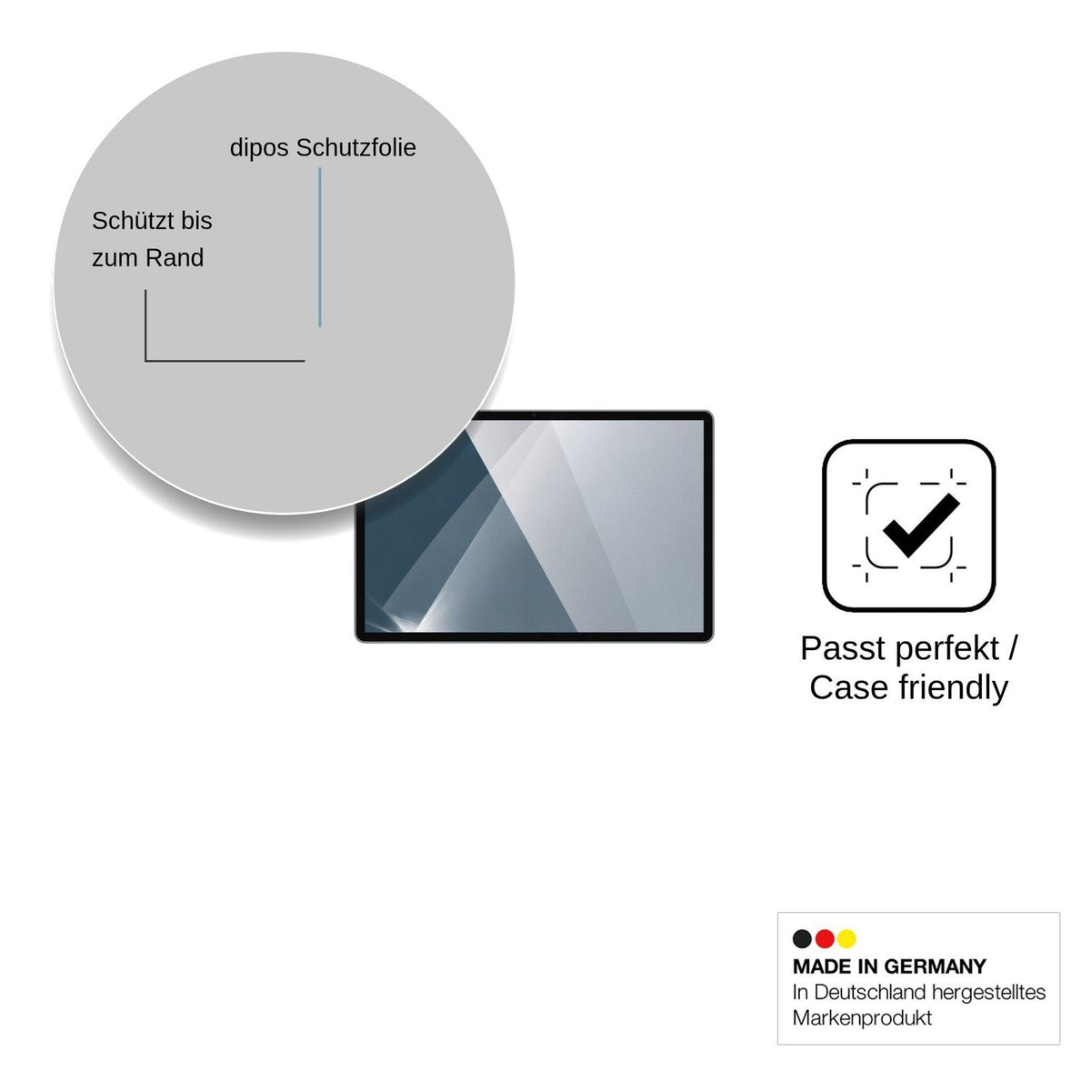 2x Screen Protector for LORDWIT 13 Inch Tablet Flexible Glass 9H dipos
