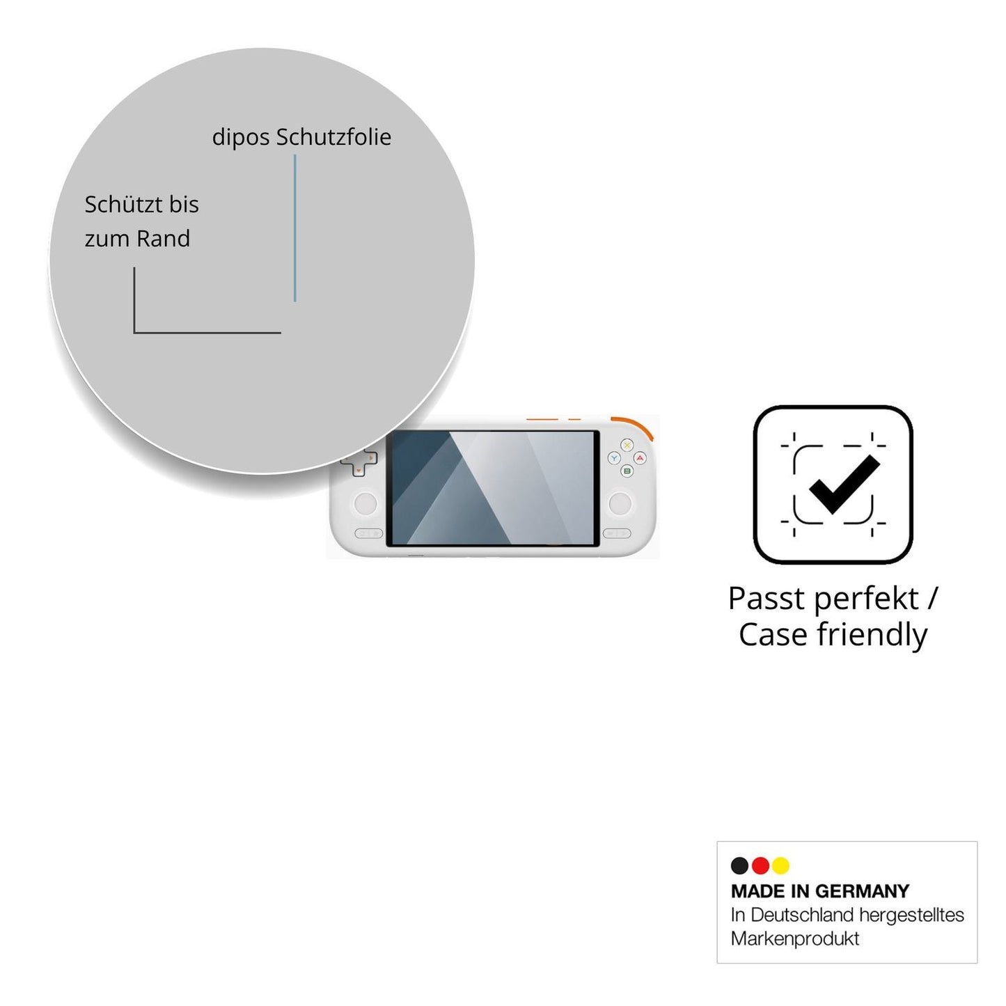 Besonders flexibler Displayschutz mit Anti-Shock-Schicht im Materialmix