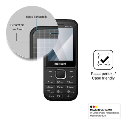 2x Screen Protector for MaxCom MM142L Flexible Glass 9H dipos