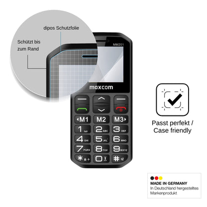 2x Screen Protector for MaxCom MM201 Flexible Glass 9H dipos
