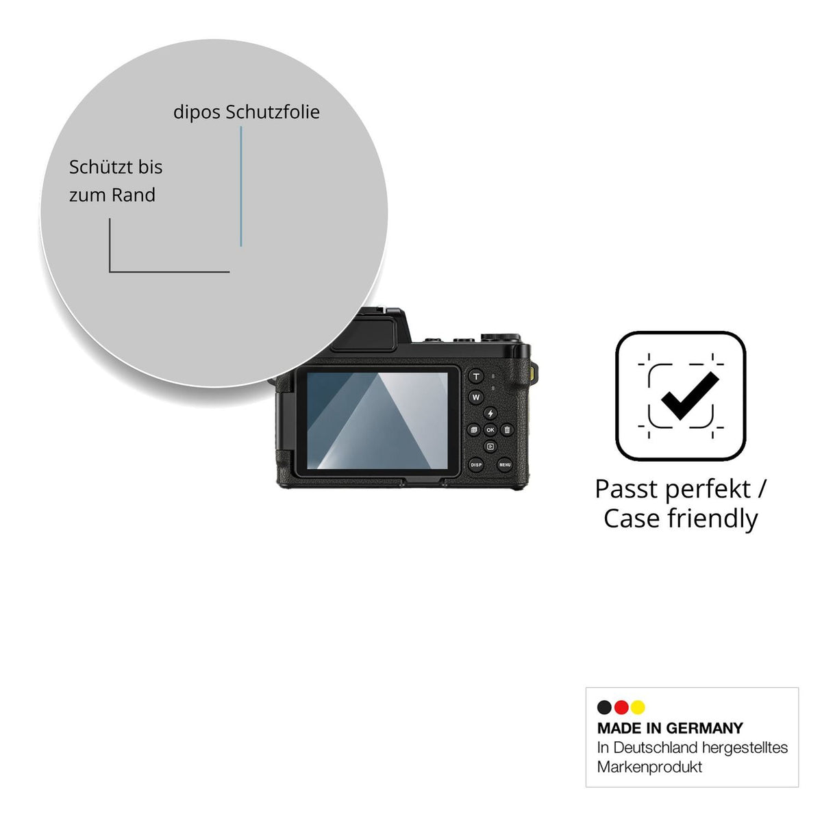 Besonders flexibler Displayschutz mit Anti-Shock-Schicht im Materialmix