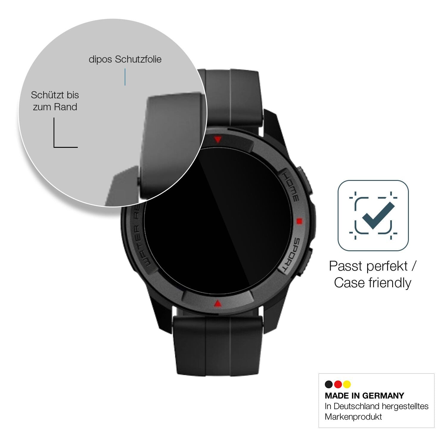 Besonders flexibler Displayschutz mit Anti-Shock-Schicht im Materialmix