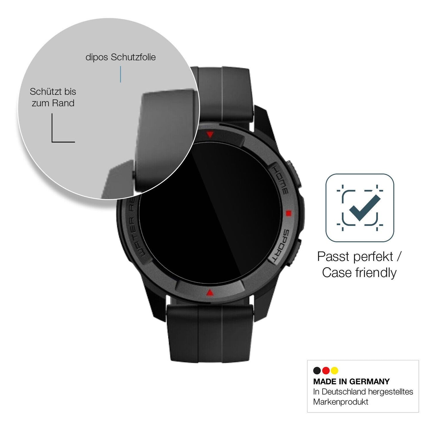 Besonders flexibler Displayschutz mit Anti-Shock-Schicht im Materialmix