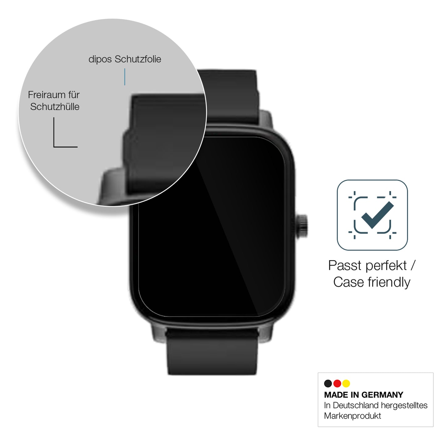 Besonders flexibler Displayschutz mit Anti-Shock-Schicht im Materialmix