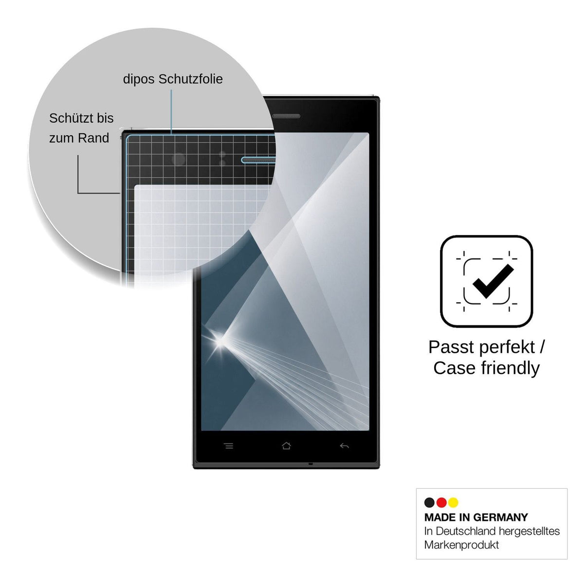 2x Screen Protector for Nomi i500 Sprint Flexible Glass 9H dipos