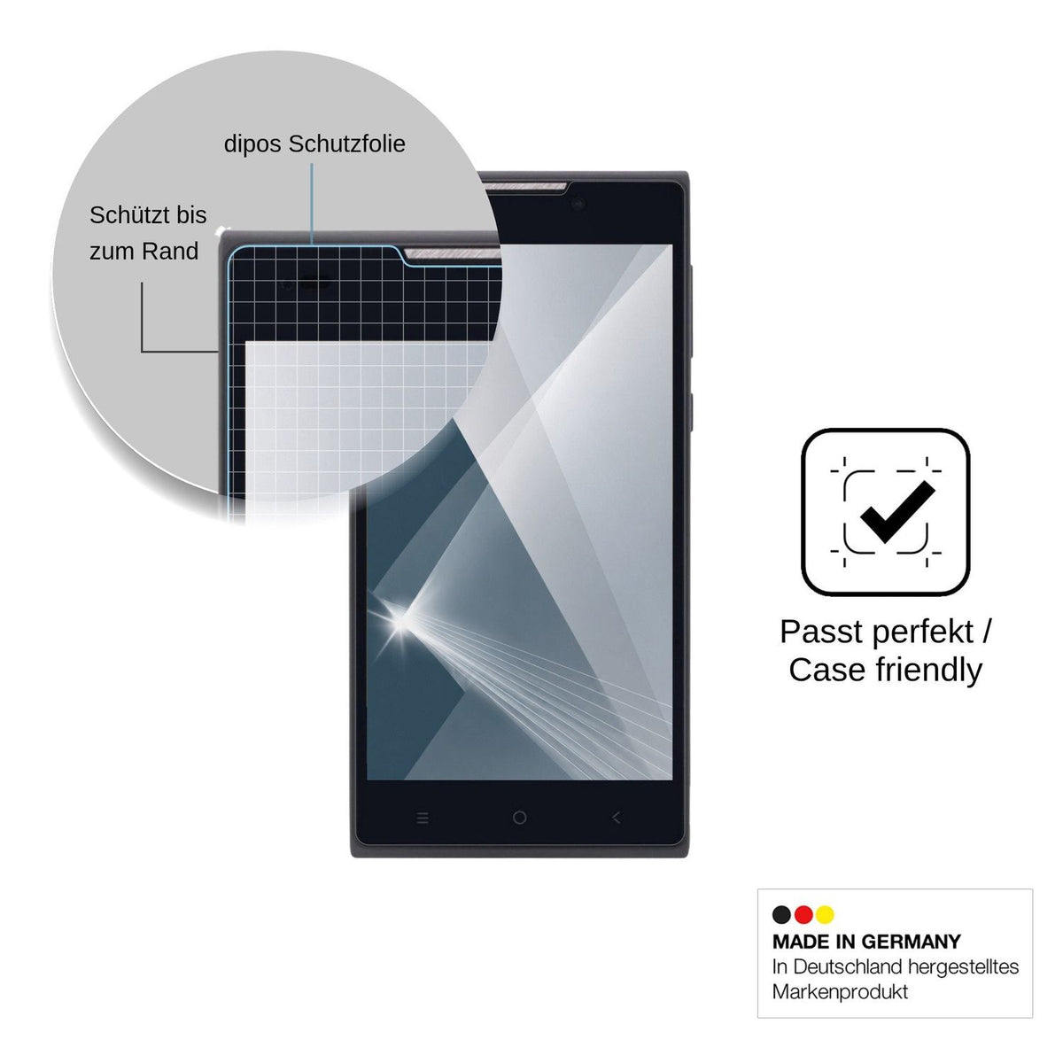 2x Screen Protector for Nomi i508 Energy Flexible Glass 9H dipos