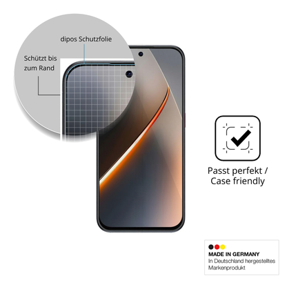 Besonders flexibler Displayschutz mit Anti-Shock-Schicht im Materialmix