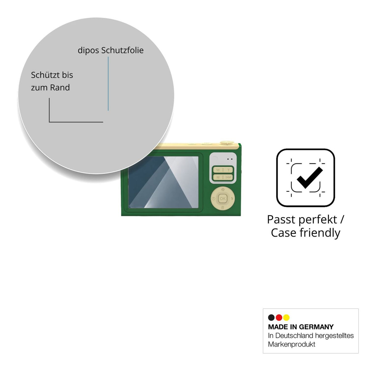 Besonders flexibler Displayschutz mit Anti-Shock-Schicht im Materialmix