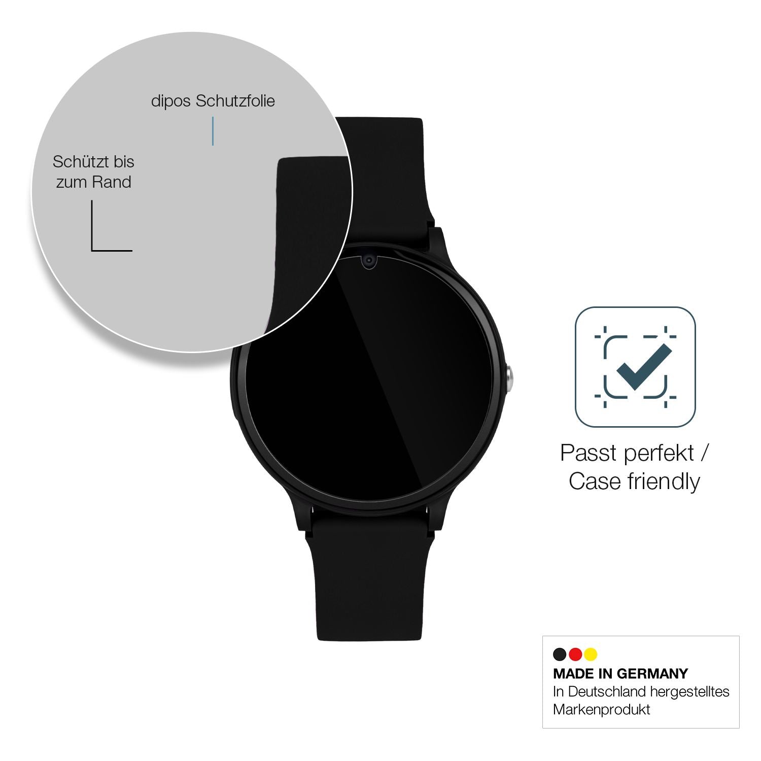 Besonders flexibler Displayschutz mit Anti-Shock-Schicht im Materialmix