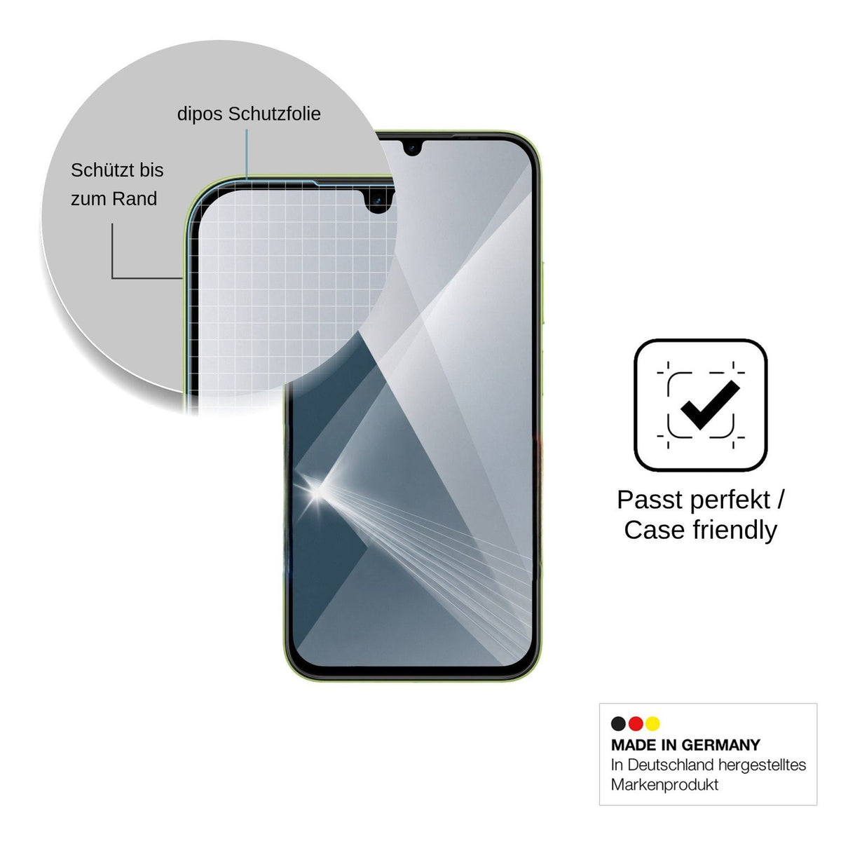 2x Screen Protector for OnePlus N6 Lite Flexible Glass 9H dipos