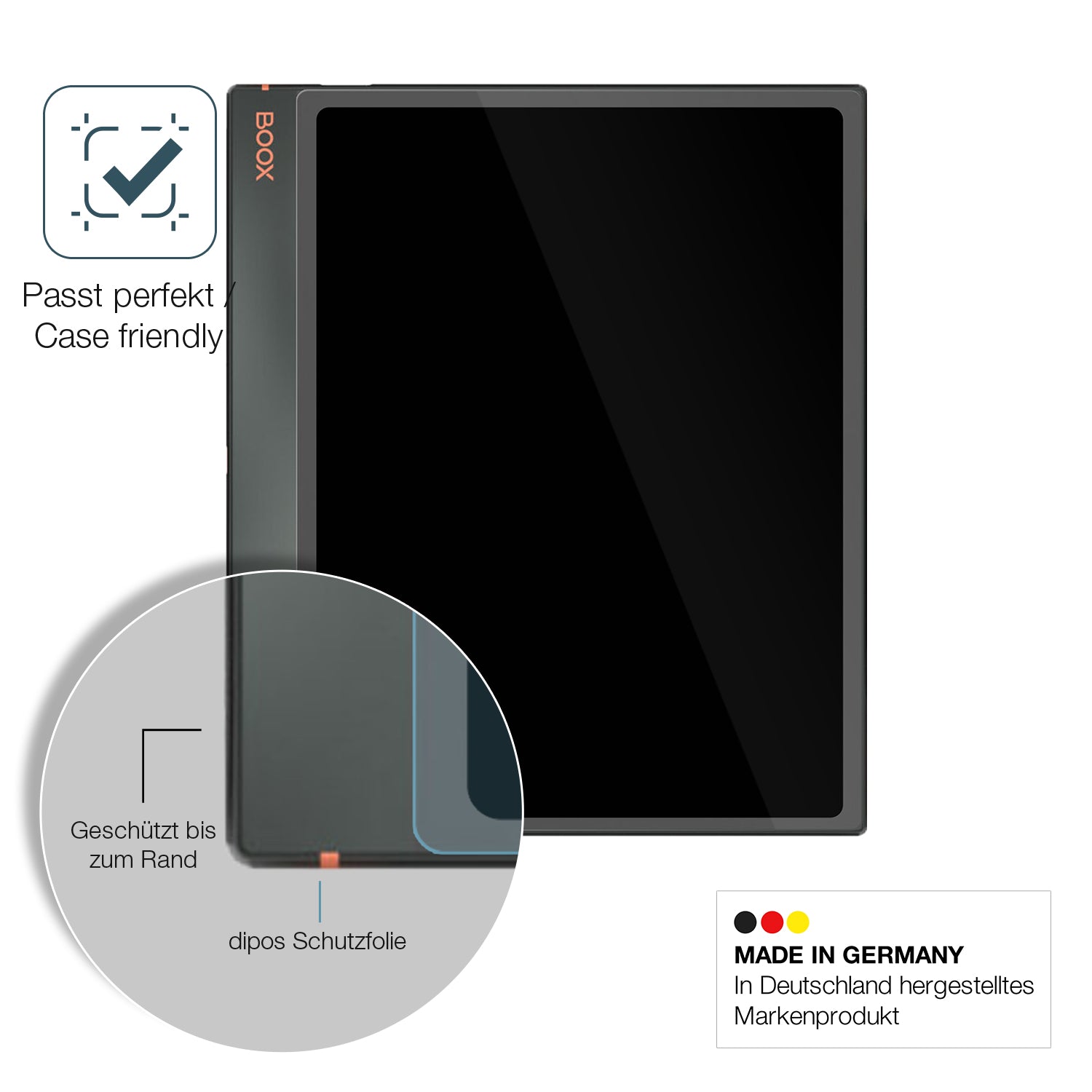 Besonders flexibler Displayschutz mit Anti-Shock-Schicht im Materialmix
