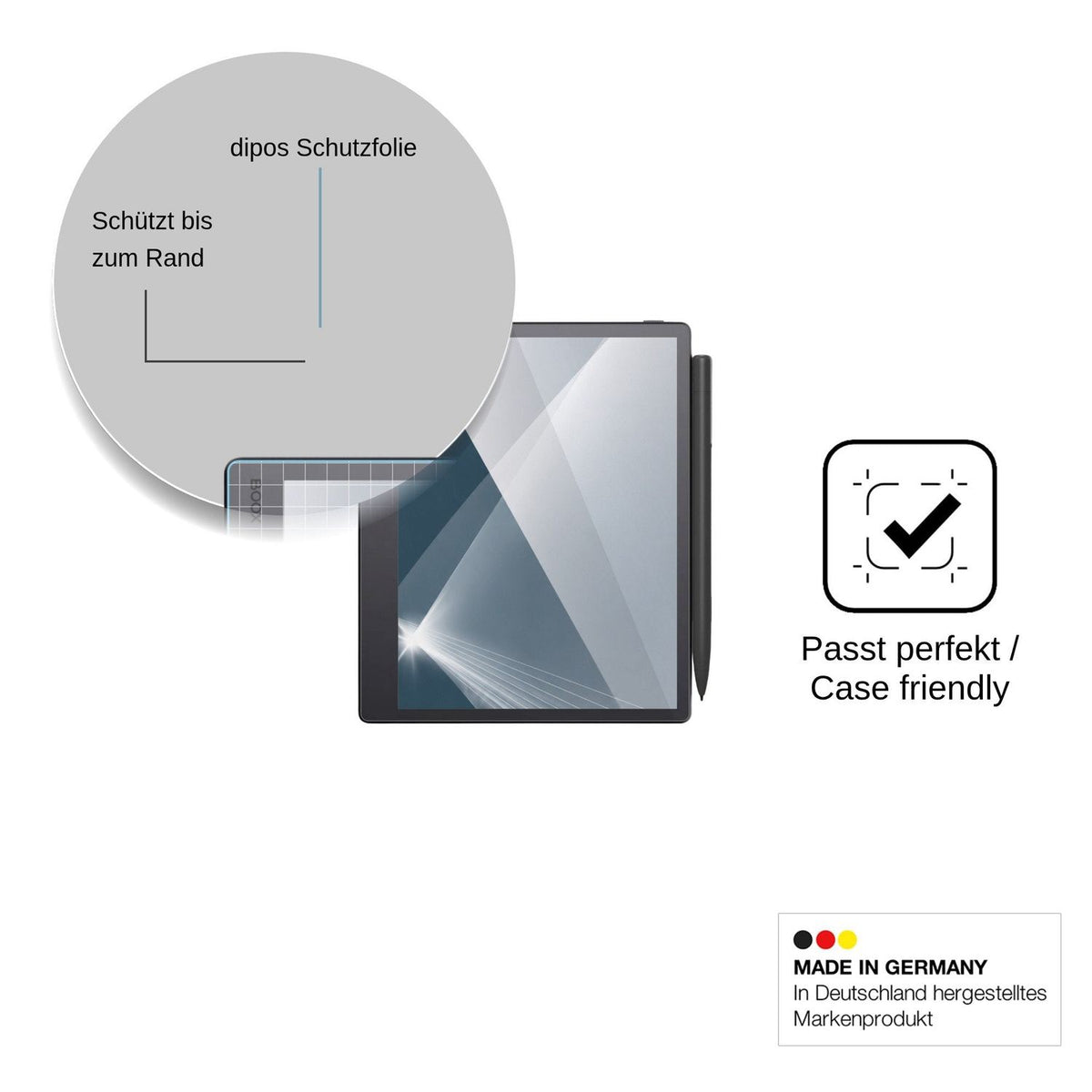 2x Screen Protector for Onyx Boox Note Mini C Flexible Glass 9H dipos