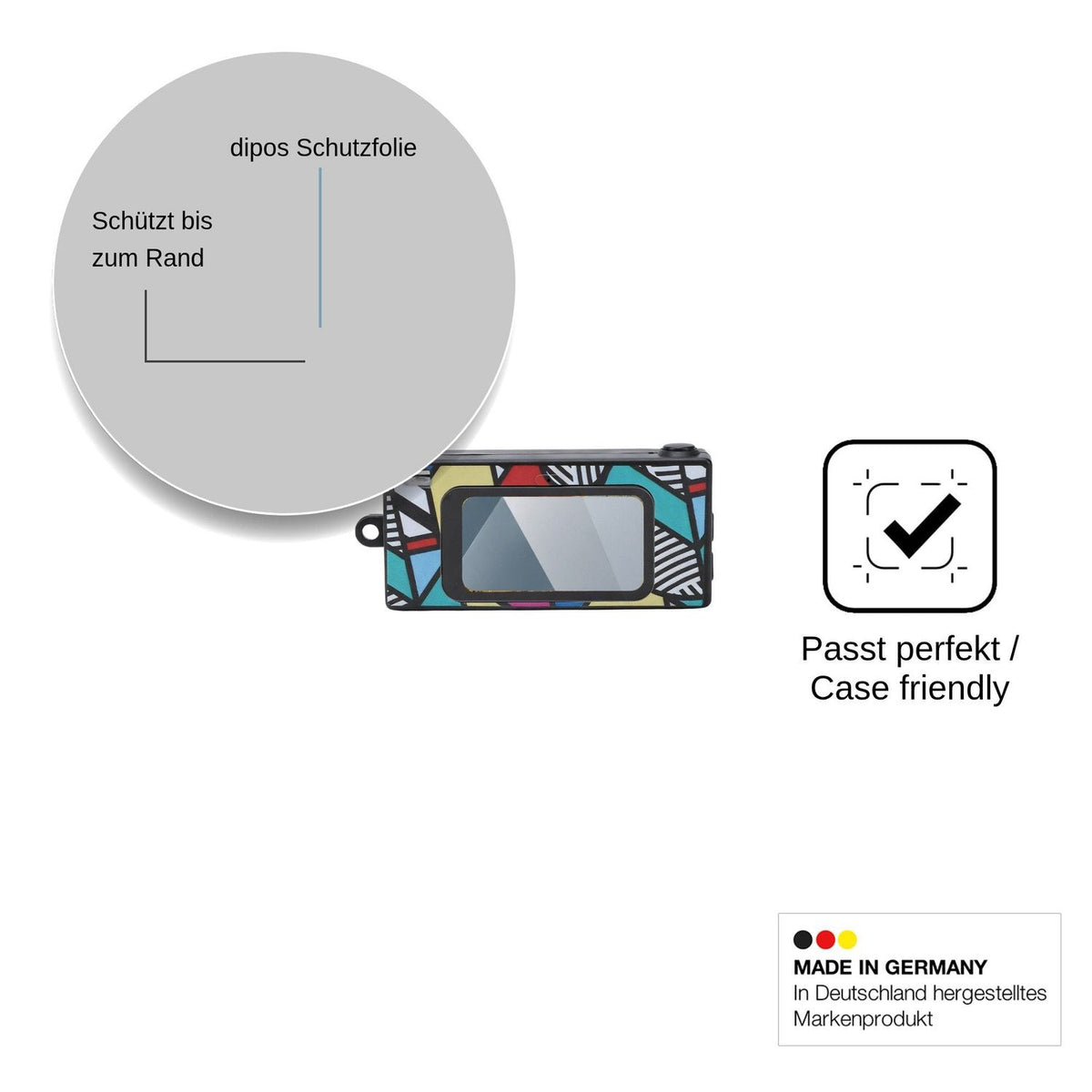 2x Screen Protector for Ouitble Minidigitalkamera 2K Flexible Glass 9H dipos