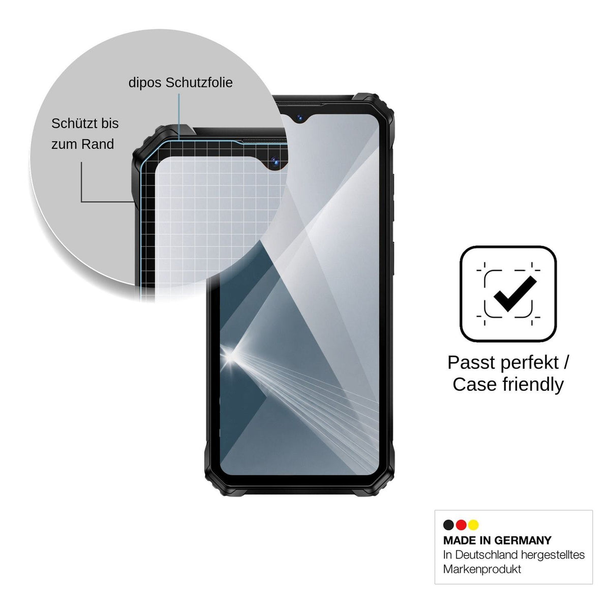 2x Screen Protector for Oukitel G6 Flexible Glass 9H dipos