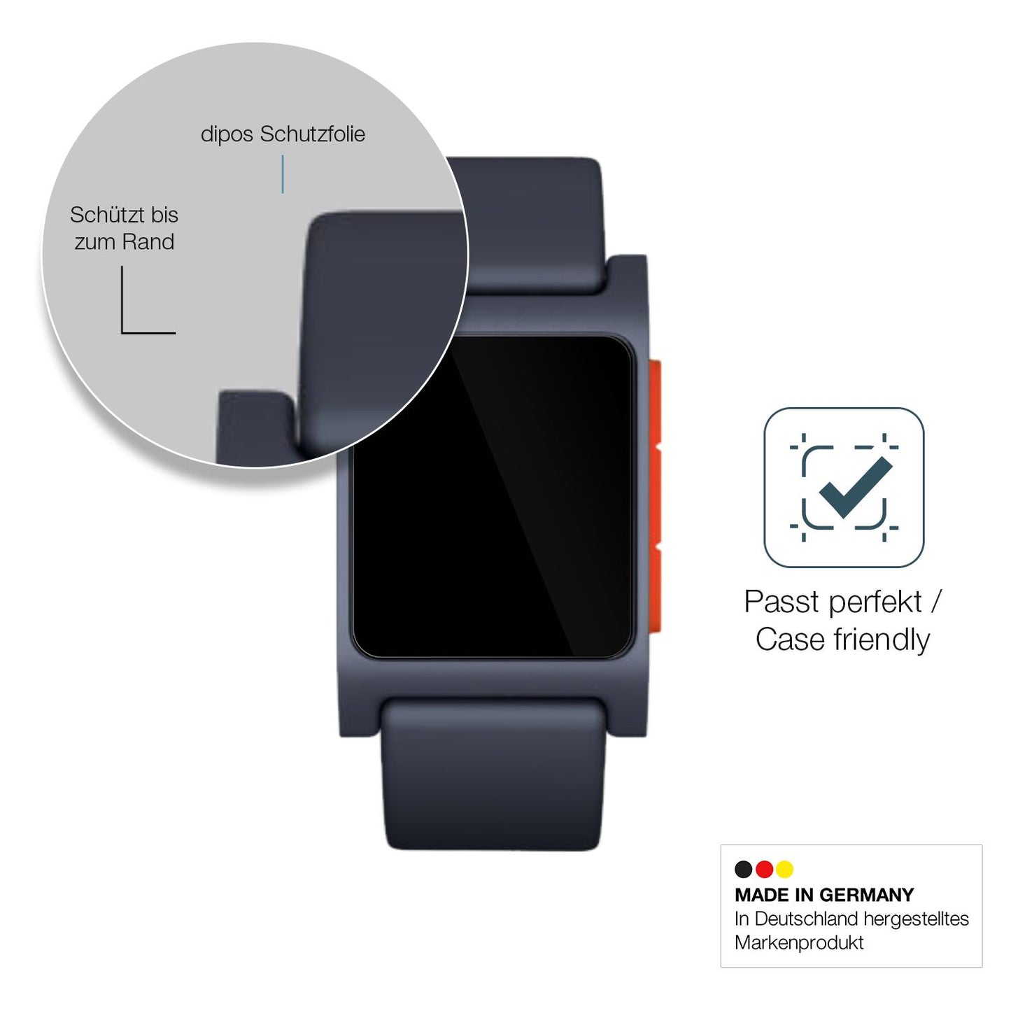 Besonders flexibler Displayschutz mit Anti-Shock-Schicht im Materialmix