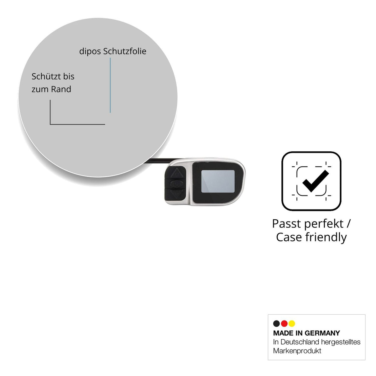 Besonders flexibler Displayschutz mit Anti-Shock-Schicht im Materialmix