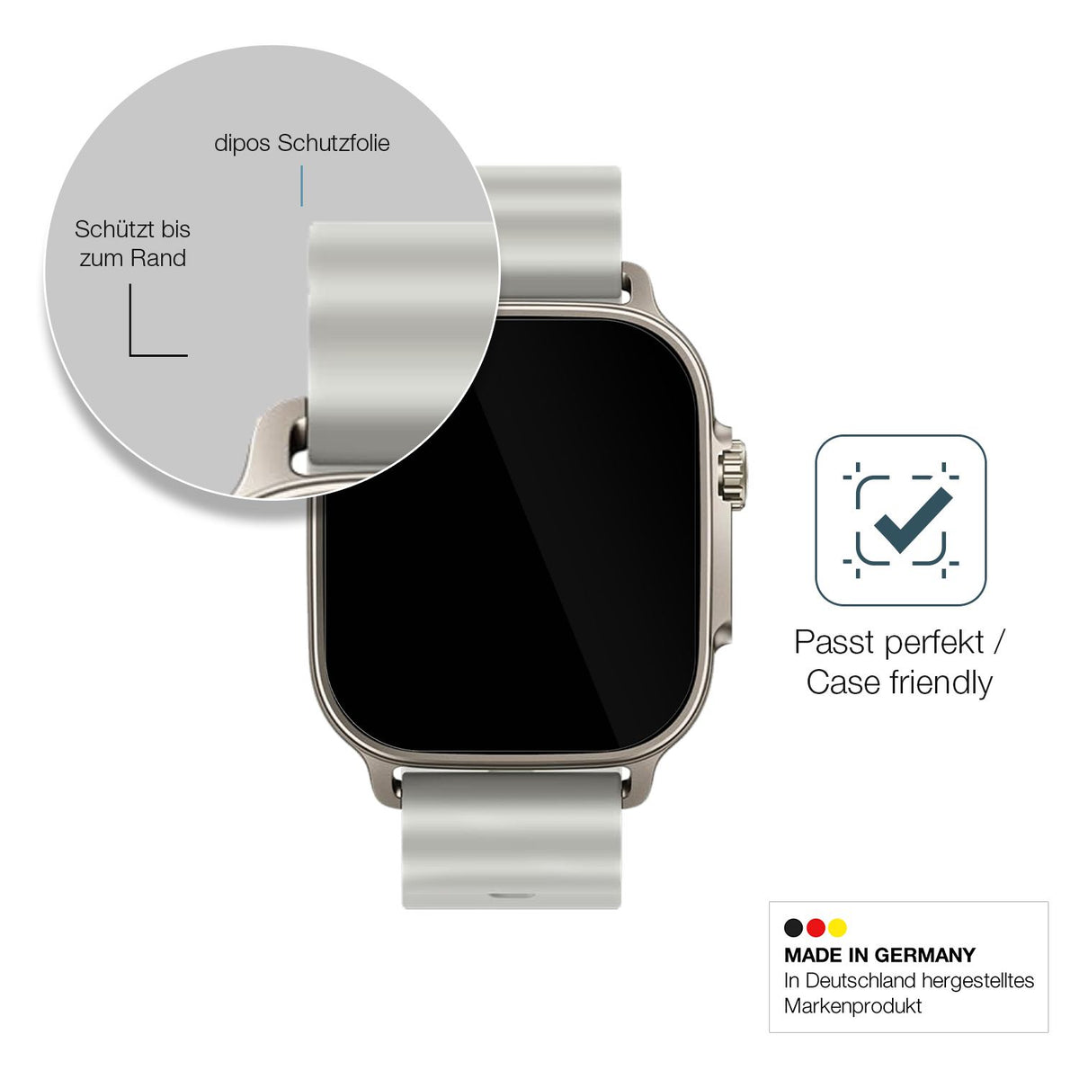 Besonders flexibler Displayschutz mit Anti-Shock-Schicht im Materialmix