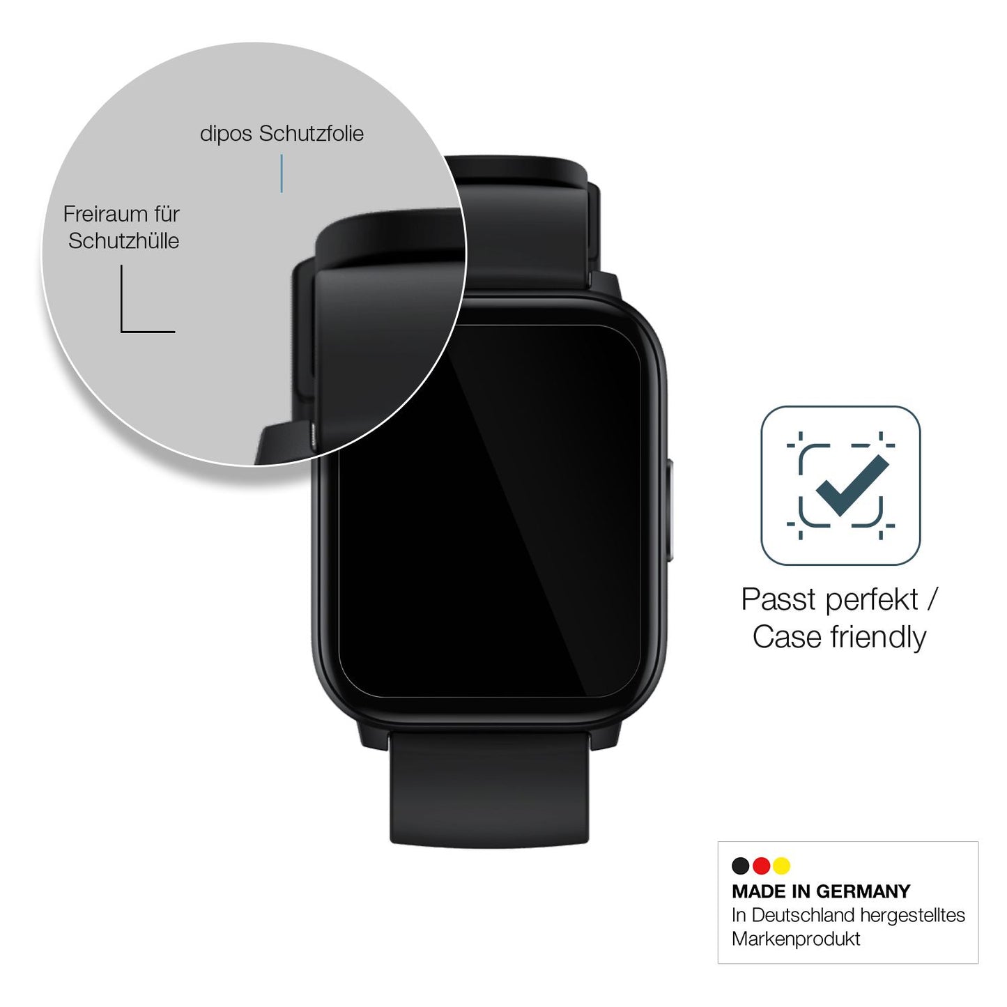Besonders flexibler Displayschutz mit Anti-Shock-Schicht im Materialmix